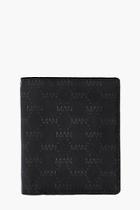Boohoo Mono Man Print Repeat Nylon Bi Fold Wallet