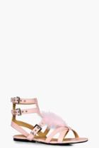 Boohoo Emma Fur Sandal Pink