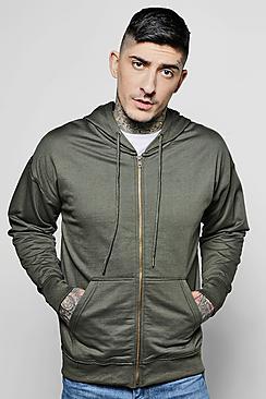 Boohoo Oversized Zip Through Hoodie