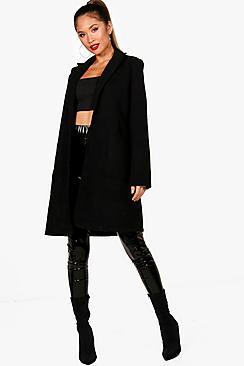 Boohoo Leah Oversized Boyfriend Coat