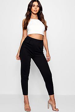 Boohoo Petite Nina Pleat Front Trouser