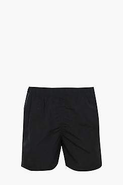 Boohoo Black Plain Swim Short