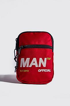 Boohoo Man Branded Mini Crossbody