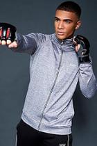 Boohoo Active Gym Track Top With Reflective Piping