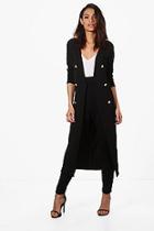 Boohoo Button Front Longline Duster