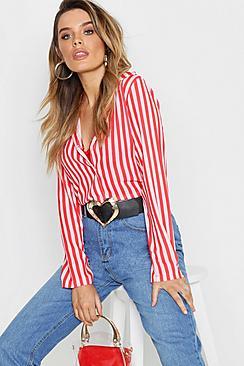 Boohoo Woven Stripe Shirt