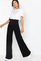 Boohoo Belted Wide Leg Trousers