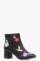 Boohoo Freya Oriental Embroidered Ankle Boot