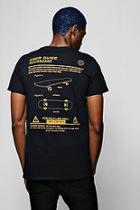 Boohoo Front & Back Skateboard Design T-shirt