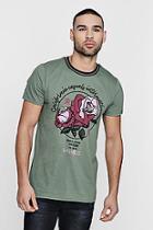 Boohoo Rose Print T-shirt With Sports Rib