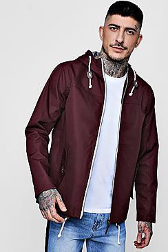 Boohoo Contrast Lightweight Parka Jacket