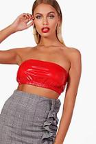 Boohoo Kennedy Vinyl Bandeau