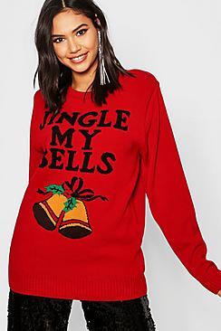 Boohoo Jingle Bell Christmas Jumper