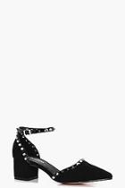 Boohoo Sandy Wide Fit Stud Block Heel Ballet