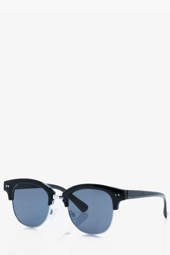 Boohoo Clubmaster Sunglasses Black