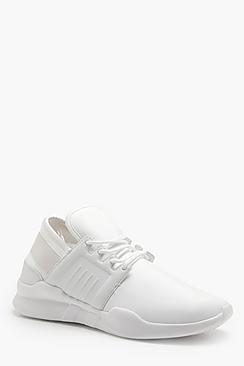 Boohoo Neoprene Elastic Back Trainer