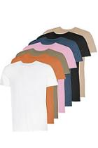 Boohoo 7 Pack T-shirt With Rolled Sleeve