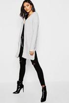 Boohoo Fisherman Edge To Edge Cardigan
