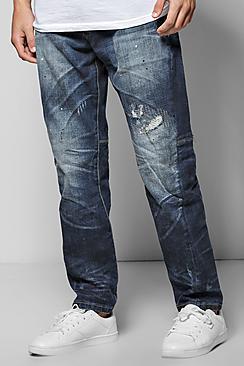 Boohoo Slim Fit Destroyed Jeans