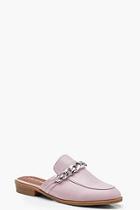 Boohoo Chain Detail Mule Loafers