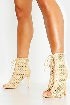 Boohoo Woven Shoe Boots
