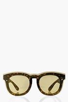 Boohoo Freya Tortoise Frame Cat Eye Sunglasses