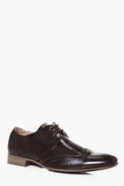 Boohoo Brogue Toe Formal Shoe Brown