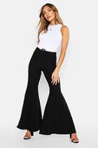 Boohoo Super Flare Belted Trouser