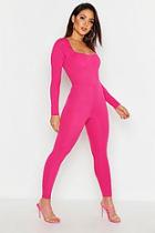 Boohoo Sweetheart Neckline Cup Detail Jumpsuit
