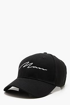Boohoo Man Script Embroiderd Cap