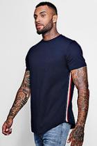 Boohoo Longline T-shirt With Side Tape