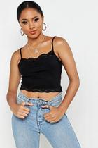 Boohoo Lace Trim Square Neck Cami