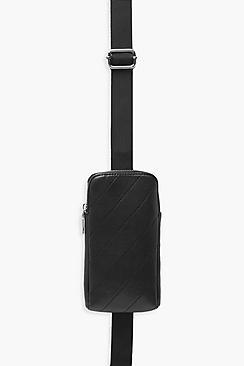 Boohoo Quilted Cross Body Pouch Bag
