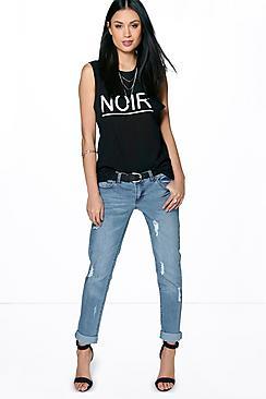 Boohoo Emily 7/8th Turn Up Jeans