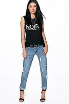 Boohoo Emily 7/8th Turn Up Jeans