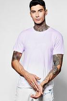 Boohoo Purple Ombre Bleach T-shirt