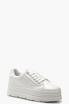 Boohoo Cleated Platform Trainers
