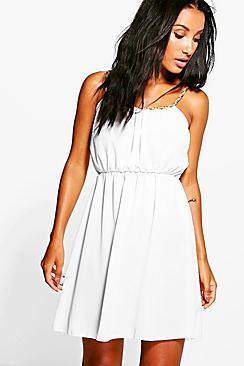 Boohoo Florence Plait Strap Beach Cover Dress
