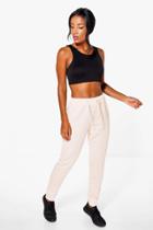 Boohoo Georgina Fit Running Joggers Nude