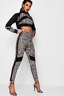 Boohoo Stefflon Don Leopard Slim Fit Jogger