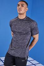 Boohoo Man Active Reflective Funnel Neck T-shirt