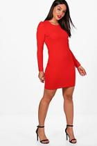 Boohoo Julia Puff Sleeve Bodycon Dress