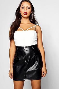 Boohoo Petite Pocket Detail Mini Skirt