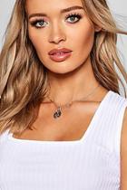 Boohoo Sovereign Pendant Skinny Necklace