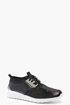 Boohoo Lacey Sequin Lace Up Trainers