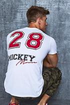 Boohoo Disney Mickey Varsity Front & Back Print T-shirt