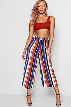Boohoo Mel Stripe Culottes