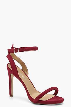 Boohoo Wide Fit Two Part Strappy Heels