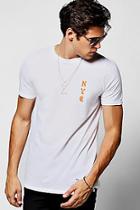 Boohoo White Crew Neck Nyc T-shirt