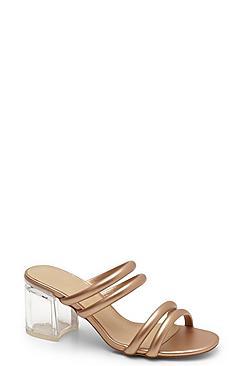 Boohoo Tubular Perspex Heel Mules
